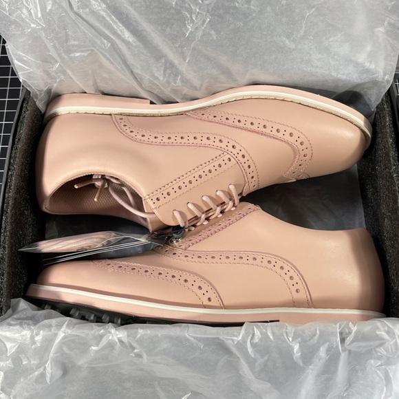 G/FORE G4 Womens 8.5 Brogue Gallivanter Golf Shoes Blush Pink Longwing NEW - Picture 12 of 13